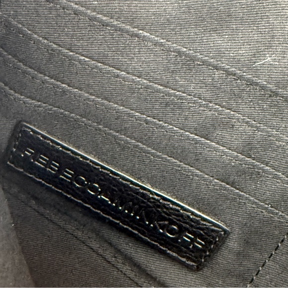 Rebecca Minkoff Wonder Leo Envelope Clutch Black Metallic Elegant  Clutch